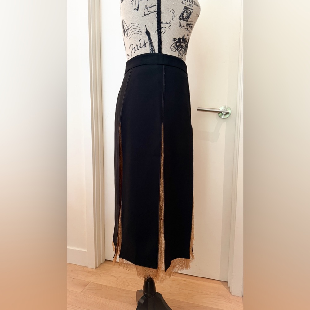Michael Kors Collection Black and Tan Skirt - Picture 2 of 7